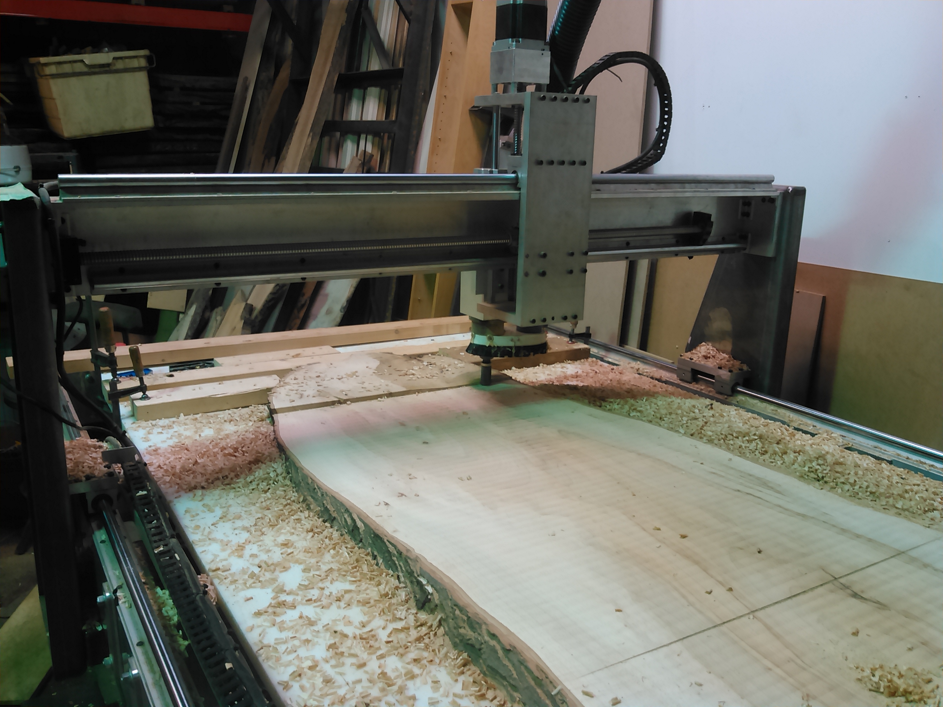 CNC machine ( milling a slab)